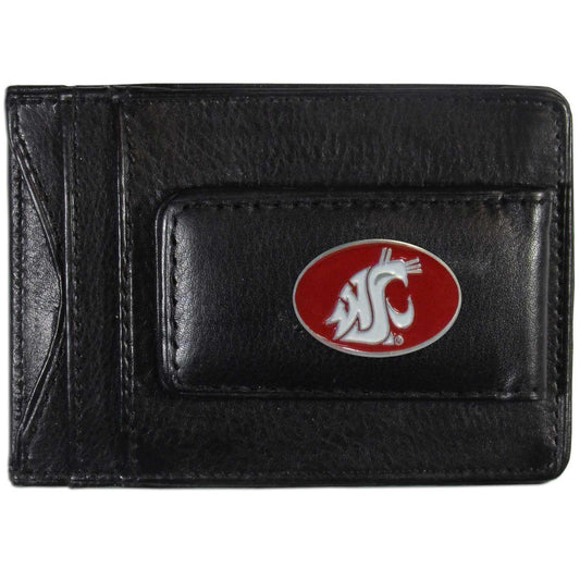 Washington St. Cougars Leather Cash & Cardholder - Siskiyou Buckle - Flyclothing LLC