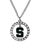 Michigan St. Spartans Rhinestone Hoop Necklaces - Siskiyou Buckle - Flyclothing LLC