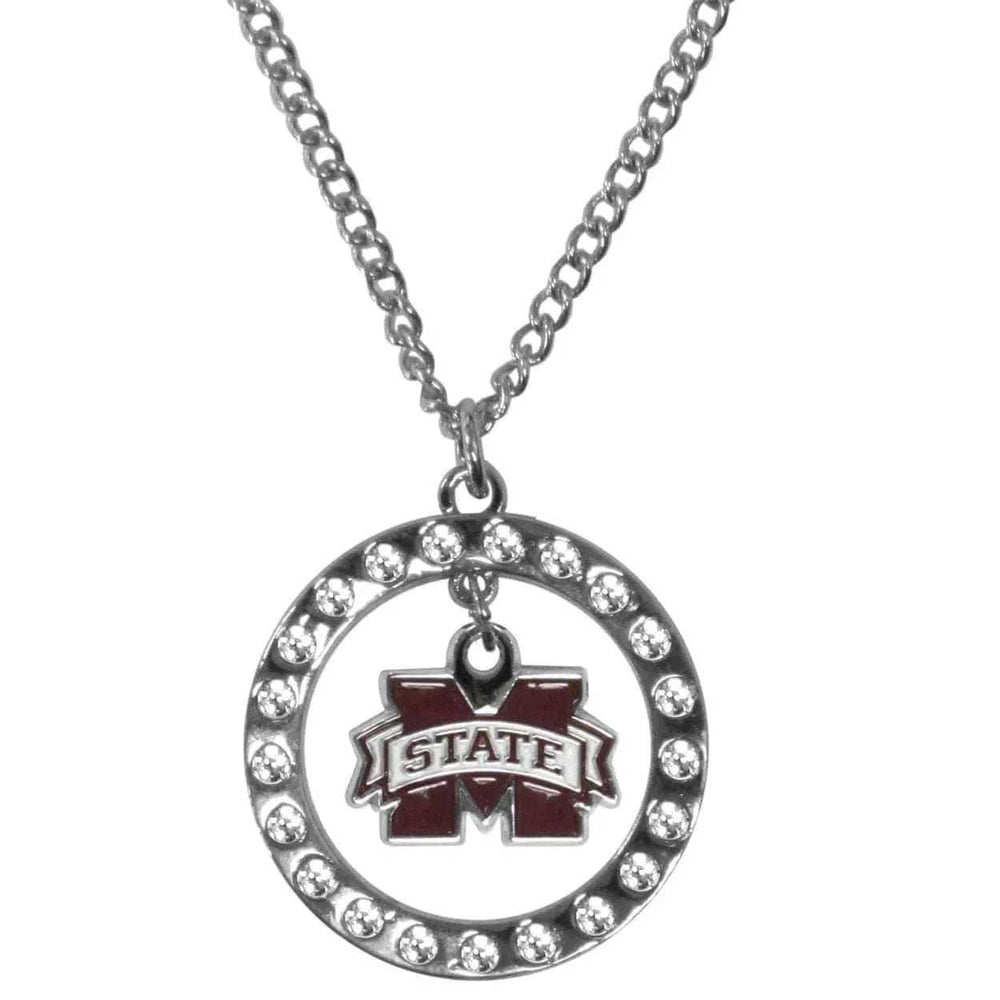 Mississippi St. Bulldogs Rhinestone Hoop Necklaces - Siskiyou Buckle - Flyclothing LLC