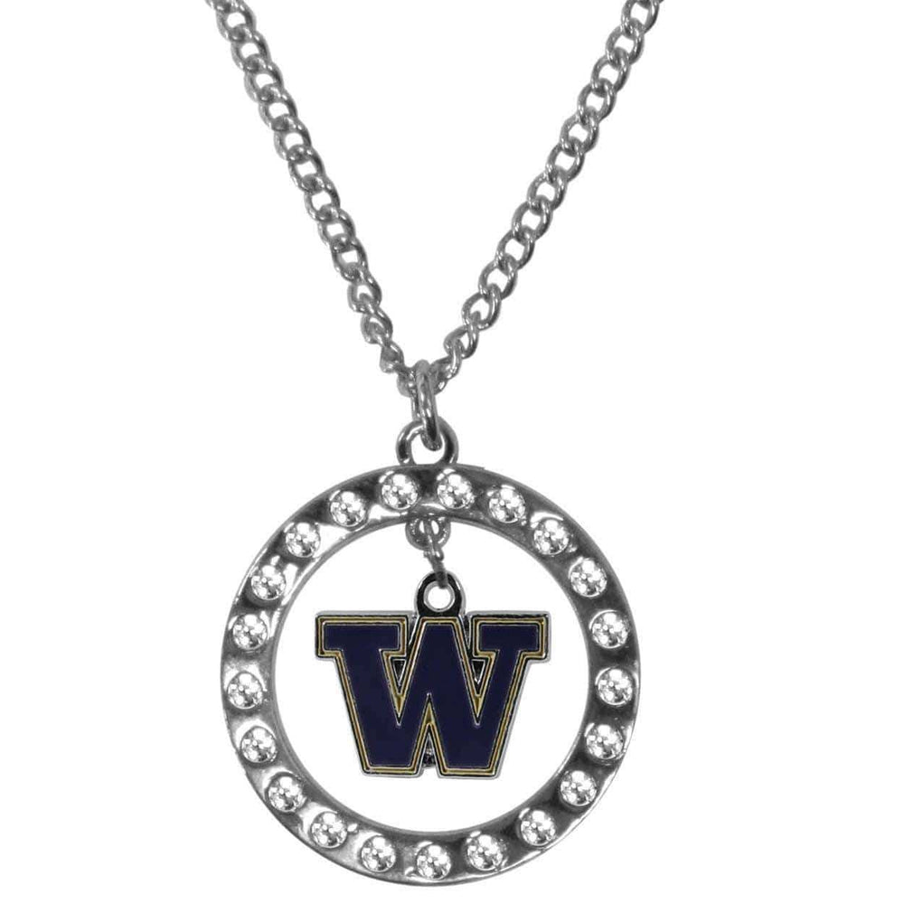 Washington Huskies Rhinestone Hoop Necklaces - Siskiyou Buckle - Flyclothing LLC