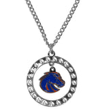 Boise St. Broncos Rhinestone Hoop Necklaces - Siskiyou Buckle - Flyclothing LLC