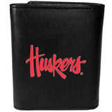 Nebraska Cornhuskers Leather Tri-fold Wallet, Large Logo - Siskiyou Buckle - Flyclothing LLC