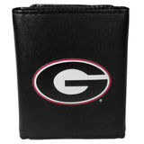 Georgia Bulldogs Leather Tri-fold Wallet, Large Logo - Siskiyou Buckle - Flyclothing LLC