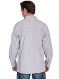 Scully GREY MEN'S GUSSET POCKET SHIRT - Scully Leather - Flyclothing LLC