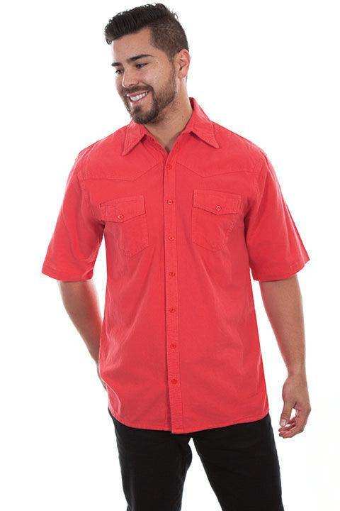 Scully CAYENNE S.S. MEN'S WESTERN YOKE/2 POCKET - Scully Leather - Flyclothing LLC