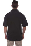 Scully BLACK S/S MEN'S LACE UP FRONT SHIRT - Scully Leather - Flyclothing LLC
