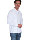 Scully WHITE MEN'S EMB. FRONT SHIRT - Scully Leather - Flyclothing LLC