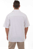 Scully WHITE S.S MEN'S EMB. FRONT SHIRT - Scully Leather - Flyclothing LLC