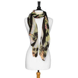 Green Bonnie Tropical Scarf - JGI - Flyclothing LLC