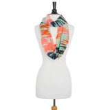 Shira Pink Zebra Infinity Scarf With Tassle Fringe - JGI - Flyclothing LLC