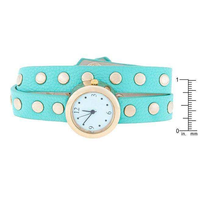 Mint Round Studded Wrap Watch - JGI - Flyclothing LLC