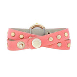 Pink Round Studded Wrap Watch - JGI - Flyclothing LLC