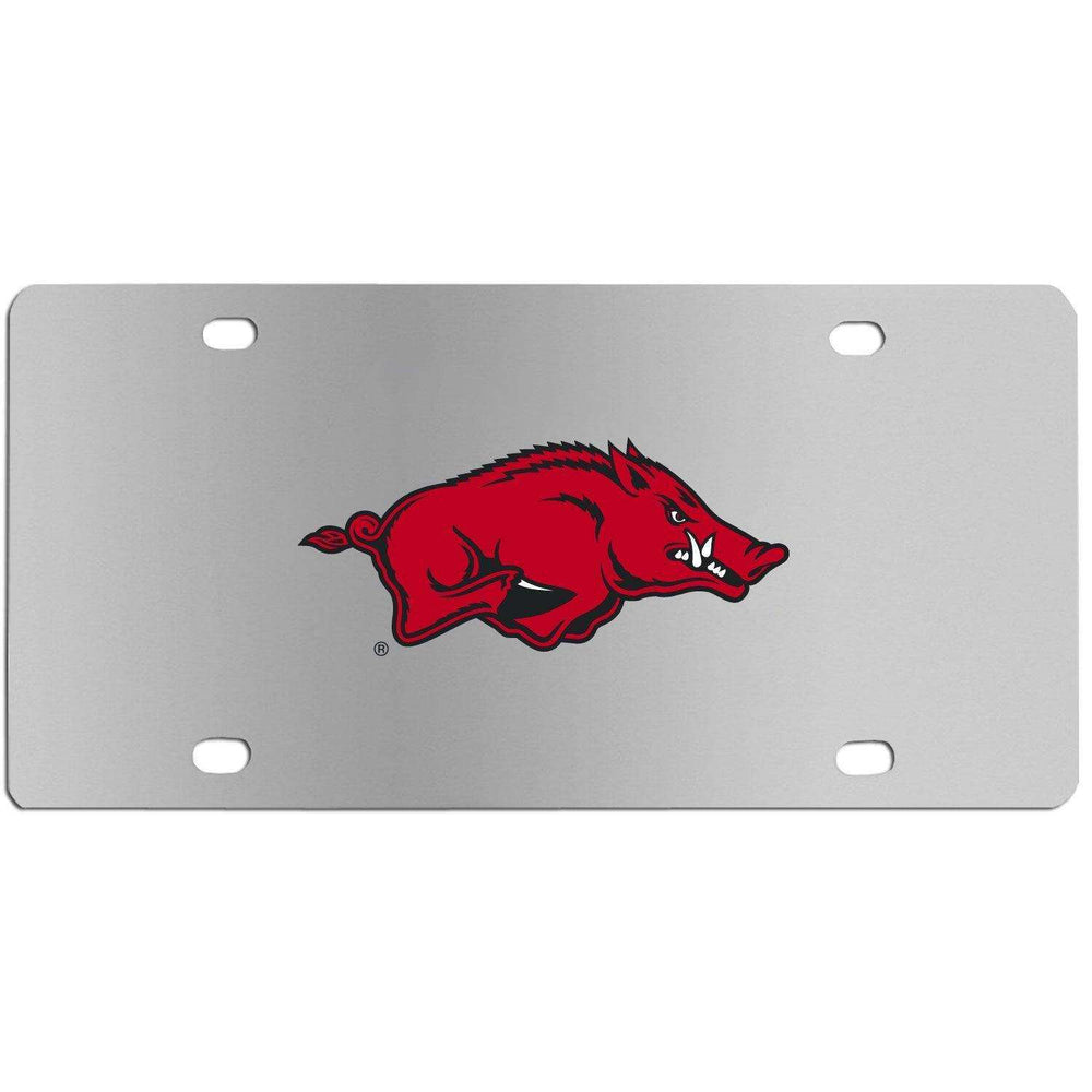 Arkansas Razorbacks Steel License Plate - Siskiyou Buckle - Flyclothing LLC