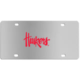 Nebraska Cornhuskers Steel License Plate Wall Plaque - Siskiyou Buckle - Flyclothing LLC