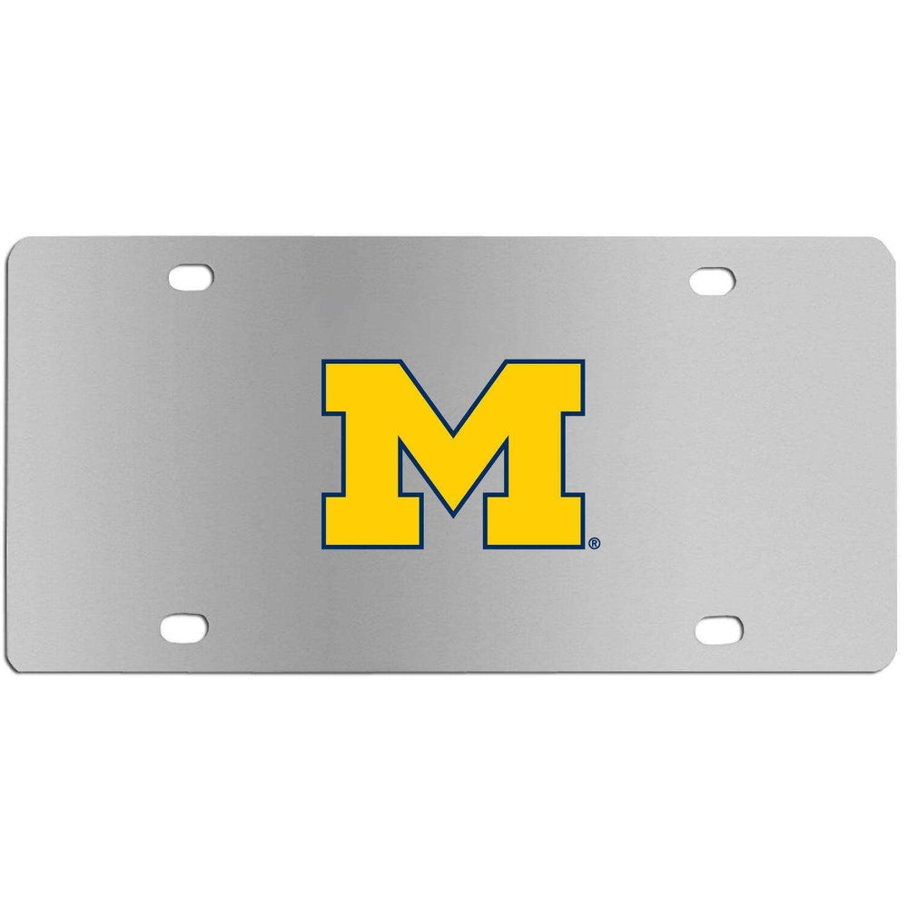 Michigan Wolverines Steel License Plate Wall Plaque - Siskiyou Buckle - Flyclothing LLC