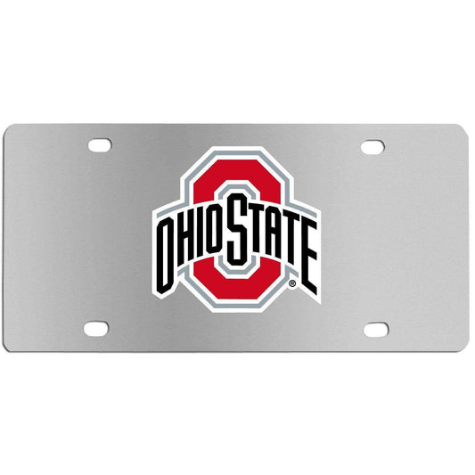 Ohio St. Buckeyes Steel License Plate Wall Plaque - Siskiyou Buckle - Flyclothing LLC