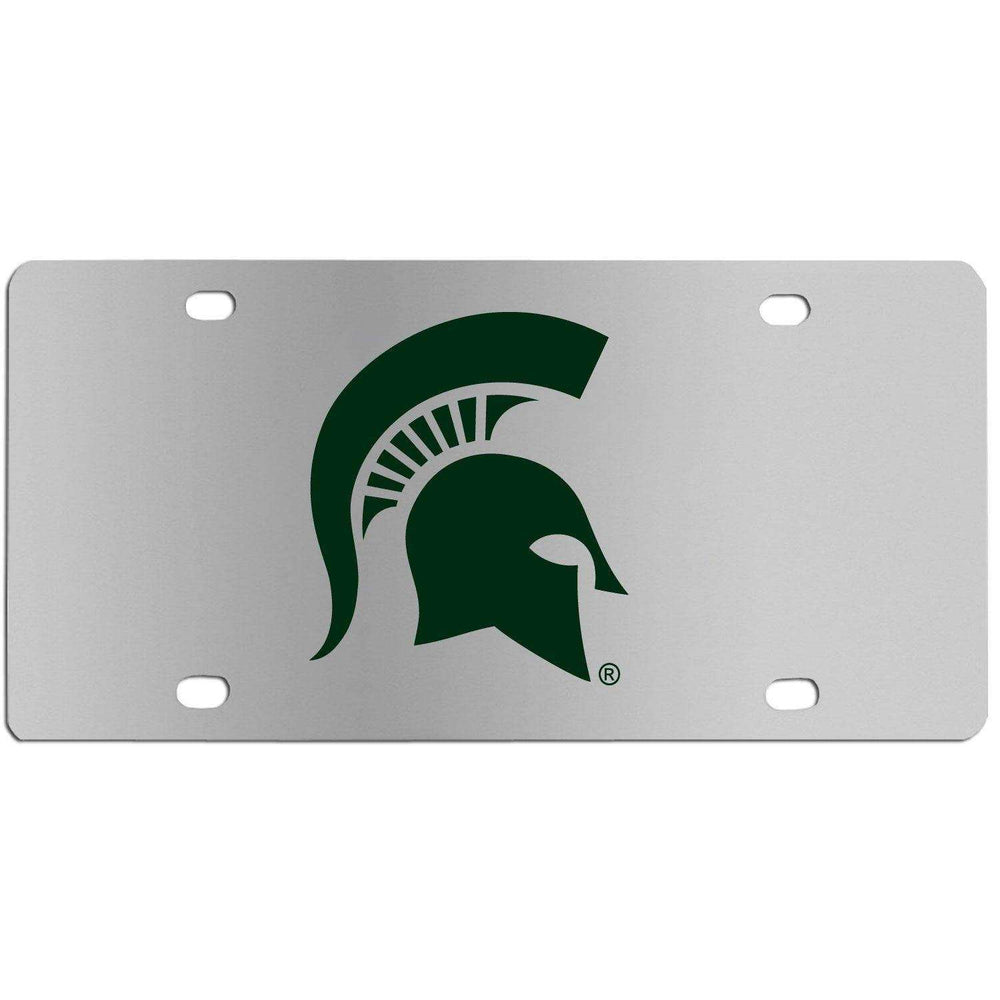 Michigan St. Spartans Steel License Plate Wall Plaque - Siskiyou Buckle - Flyclothing LLC