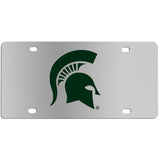 Michigan St. Spartans Steel License Plate Wall Plaque - Siskiyou Buckle - Flyclothing LLC