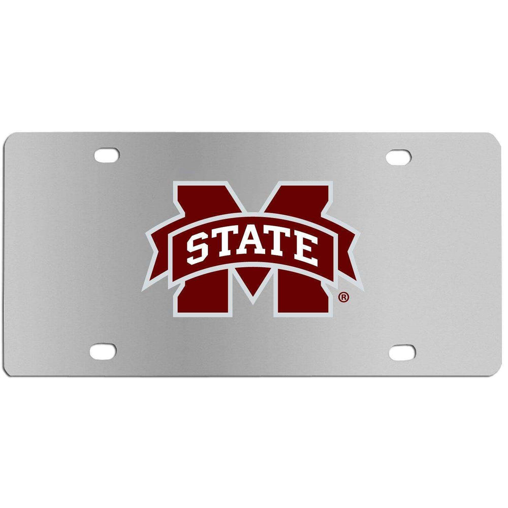 Mississippi St. Bulldogs Steel License Plate Wall Plaque - Siskiyou Buckle - Flyclothing LLC