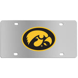 Iowa Hawkeyes Steel License Plate Wall Plaque - Siskiyou Buckle - Flyclothing LLC