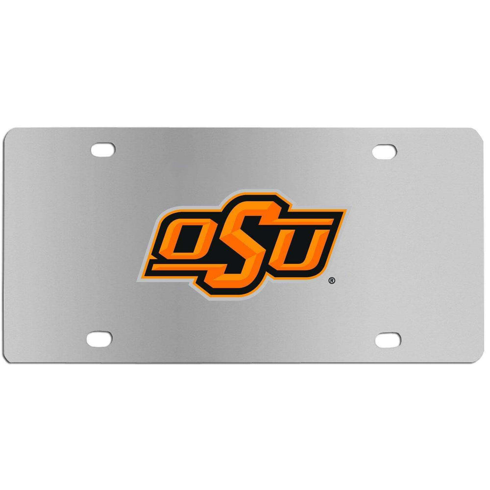 Oklahoma St. Cowboys Steel License Plate Wall Plaque - Siskiyou Buckle - Flyclothing LLC