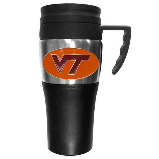 Virginia Tech Hokies Steel Travel Mug w/Handle - Flyclothing LLC