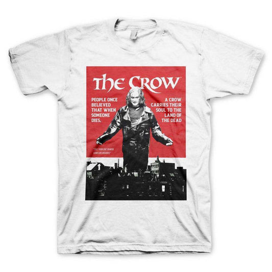 The Crow Poster Cream Mens T-Shirt - The Crow - Flyclothing LLC