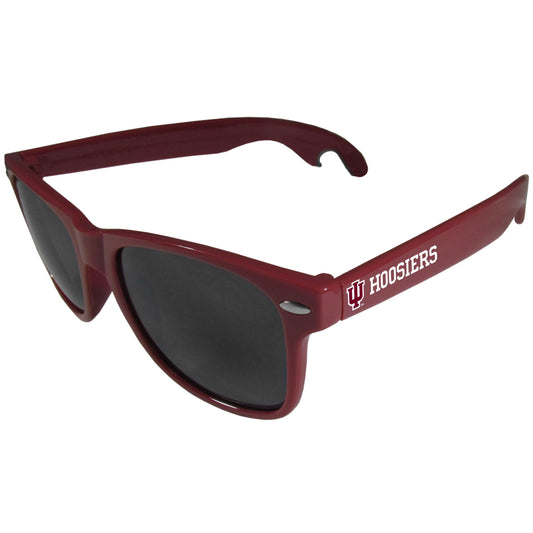 Indiana Hoosiers Beachfarer Bottle Opener Sunglasses, Maroon - Flyclothing LLC