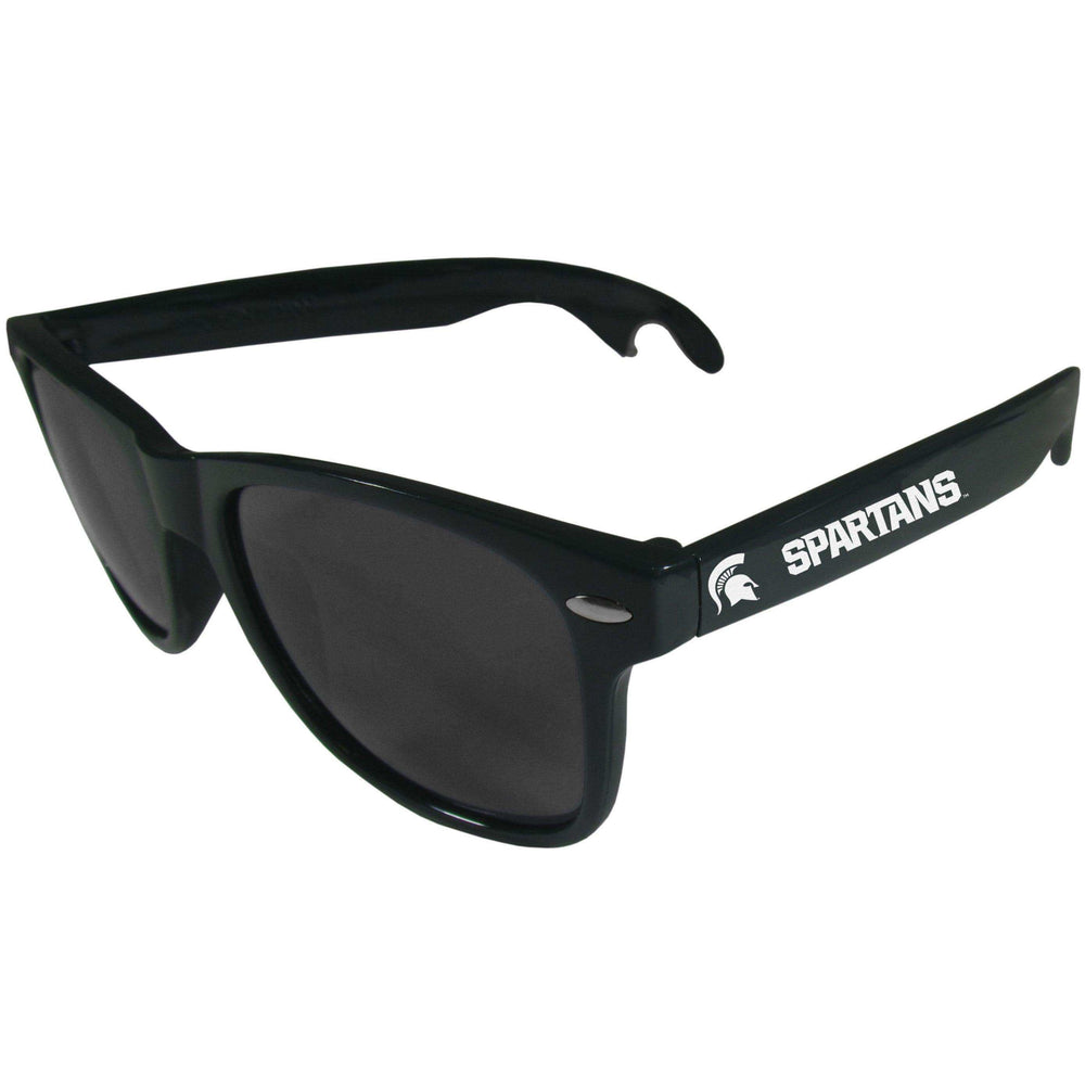 Michigan St. Spartans Beachfarer Bottle Opener Sunglasses, Dark Green - Siskiyou Buckle - Flyclothing LLC