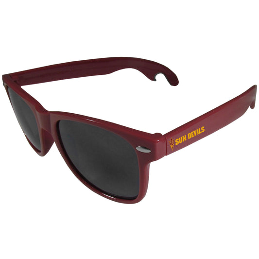 Arizona St. Sun Devils Beachfarer Bottle Opener Sunglasses, Maroon - Flyclothing LLC