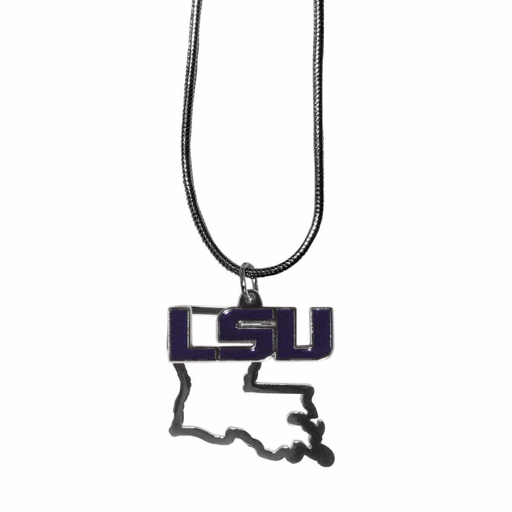 LSU Tigers State Charm Necklace - Siskiyou Buckle - Flyclothing LLC