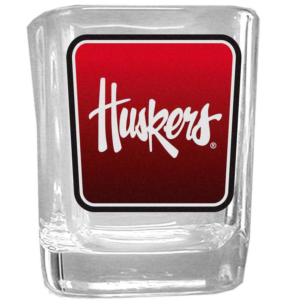 Nebraska Cornhuskers Square Glass Shot Glass Set - Siskiyou Buckle - Flyclothing LLC