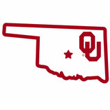 Oklahoma Sooners Home State 11 Inch Magnet - Siskiyou Buckle - Flyclothing LLC