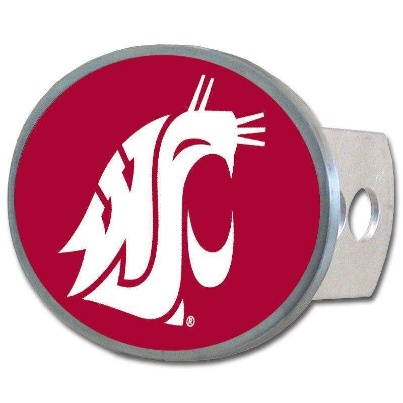 Washington St. Cougars Oval Metal Hitch Cover Class II and III - Siskiyou Buckle - Flyclothing LLC