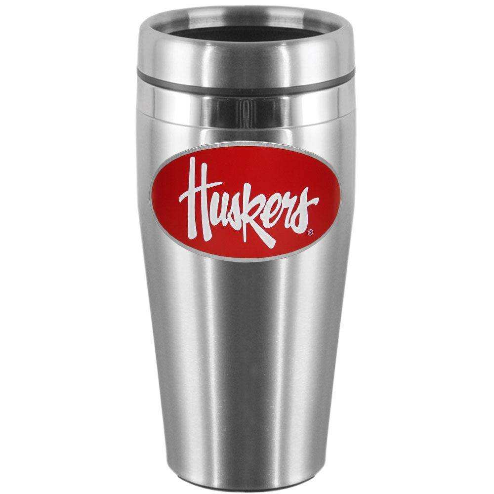 Nebraska Cornhuskers Steel Travel Mug - Siskiyou Buckle - Flyclothing LLC