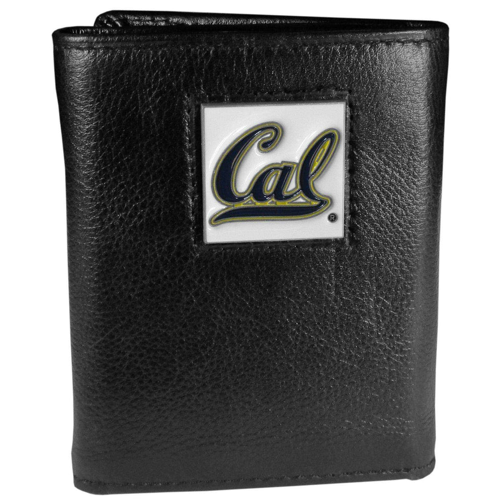 Cal Berkeley Bears Deluxe Leather Tri-fold Wallet Packaged in Gift Box - Siskiyou Buckle - Flyclothing LLC