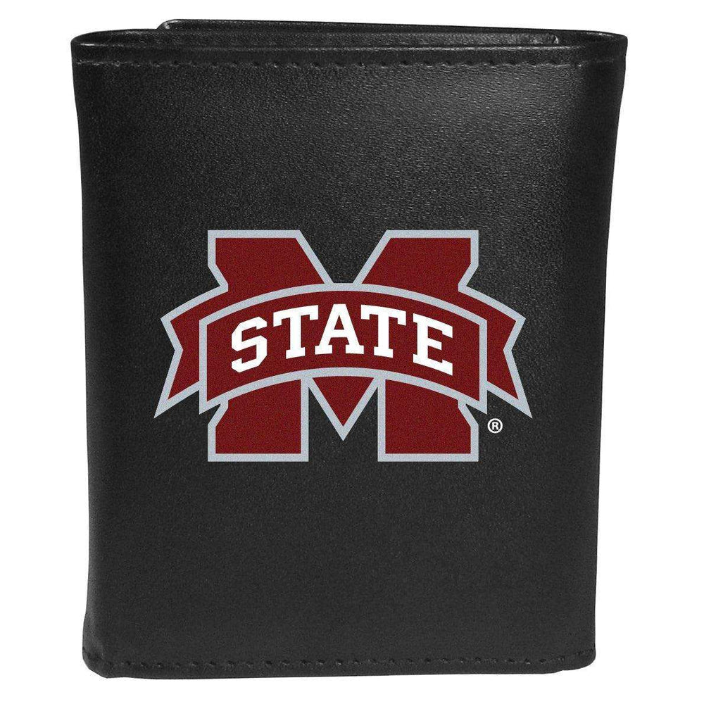 Mississippi St. Bulldogs Tri-fold Wallet Large Logo - Siskiyou Buckle - Flyclothing LLC