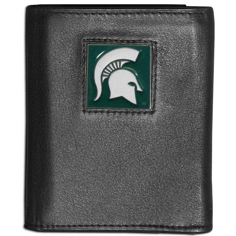 Michigan St. Spartans Leather Tri-fold Wallet - Siskiyou Buckle - Flyclothing LLC