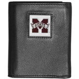 Mississippi St. Bulldogs Leather Tri-fold Wallet - Siskiyou Buckle - Flyclothing LLC