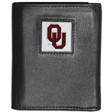 Oklahoma Sooners Leather Tri-fold Wallet - Siskiyou Buckle - Flyclothing LLC