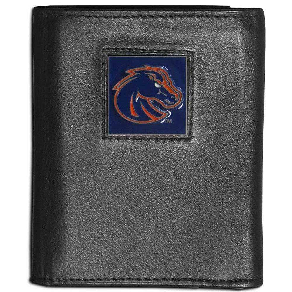 Boise St. Broncos Leather Tri-fold Wallet - Siskiyou Buckle - Flyclothing LLC