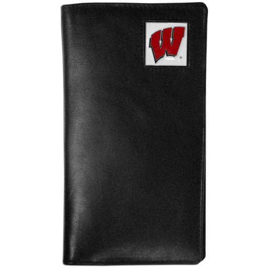Wisconsin Badgers Leather Tall Wallet - Siskiyou Buckle - Flyclothing LLC