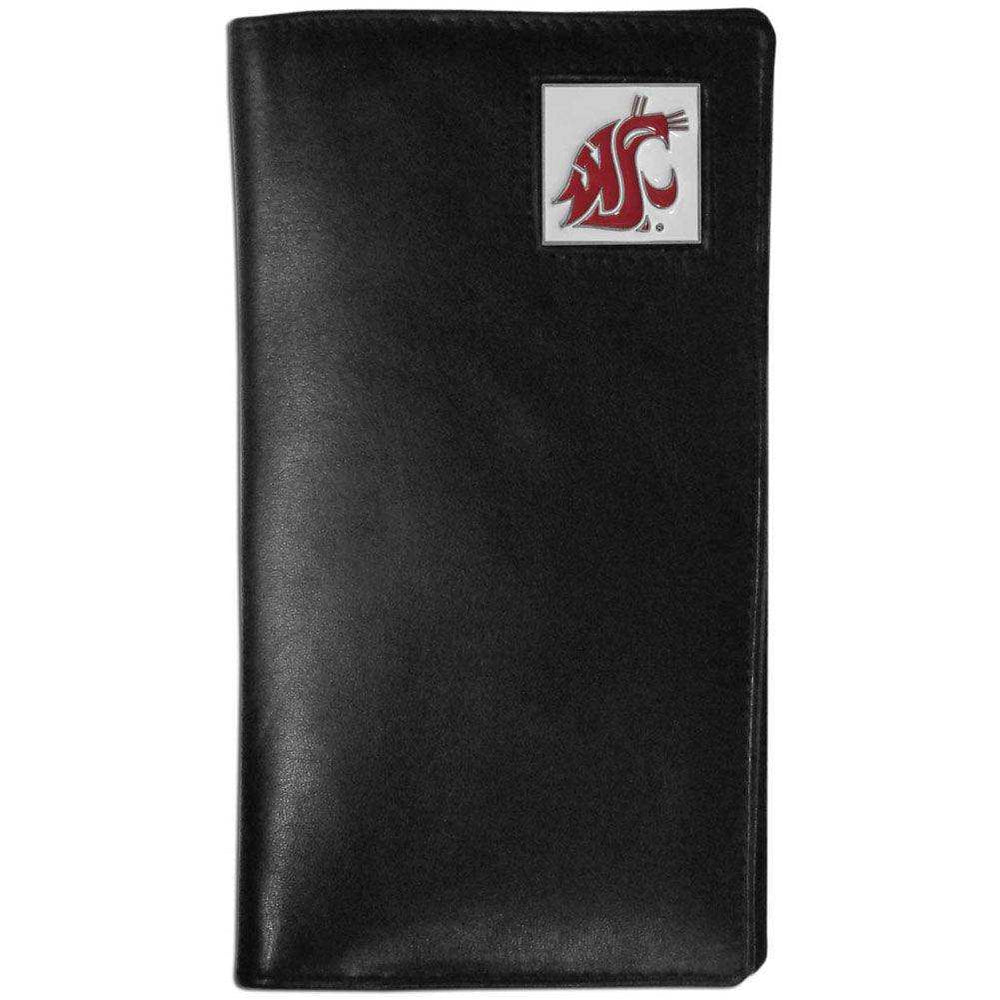 Washington St. Cougars Leather Tall Wallet - Siskiyou Buckle - Flyclothing LLC