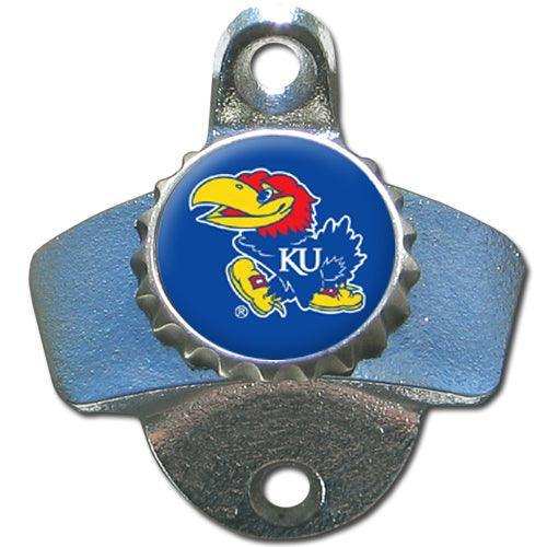 Kansas Jayhawks Wall Mounted Bottle Opener - Siskiyou Buckle - Flyclothing LLC