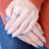 Alamode High polished (no plating) Stainless Steel Ring with AAA Grade CZ in Clear - Alamode - Flyclothing LLC