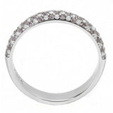 Alamode High polished (no plating) Stainless Steel Ring with AAA Grade CZ in Multi Color - Alamode - Flyclothing LLC