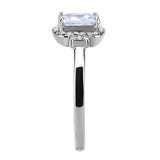 Alamode High polished (no plating) Stainless Steel Ring with AAA Grade CZ in Light Amethyst - Alamode - Flyclothing LLC