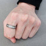 Alamode High polished (no plating) Stainless Steel Ring with AAA Grade CZ in Clear - Alamode - Flyclothing LLC