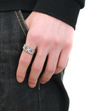 Alamode High polished (no plating) Stainless Steel Ring with AAA Grade CZ in Clear - Alamode - Flyclothing LLC