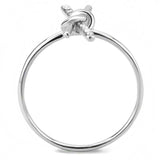 Alamode No Plating Stainless Steel Ring with AAA Grade CZ in Clear - Alamode - Flyclothing LLC
